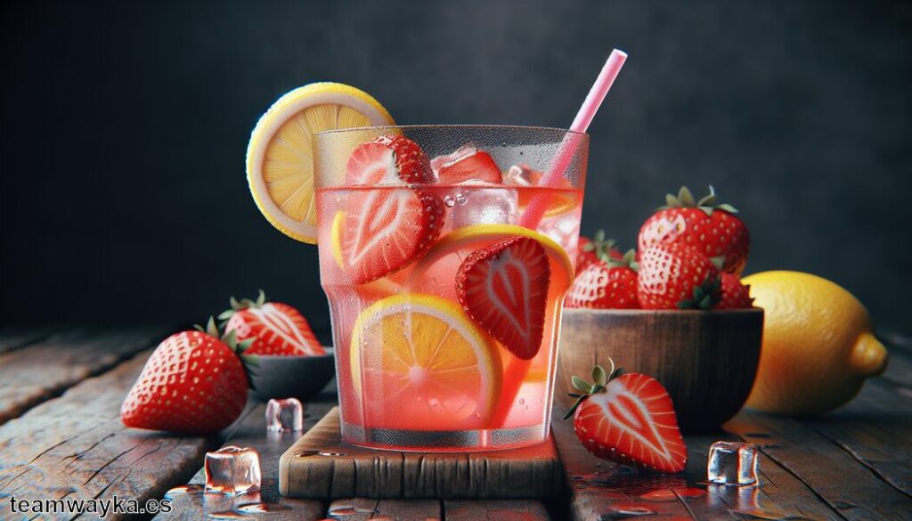 Limonada de fresa DIY